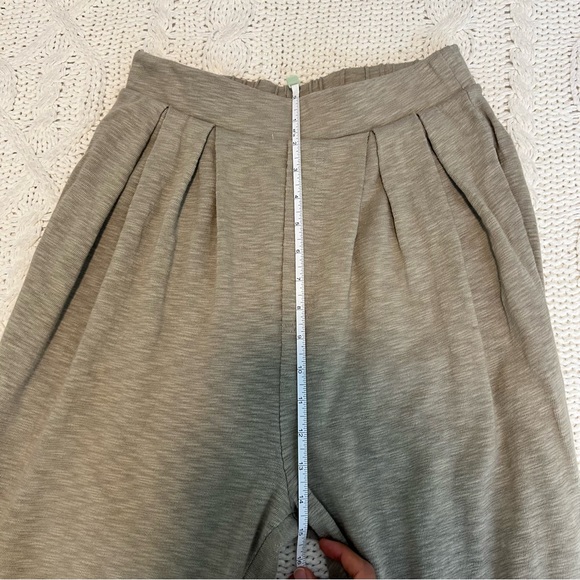 Free People Beach Culver City Pleated Sweatpants Joggers Taupe Green Gray Size S - Picture 11 of 13